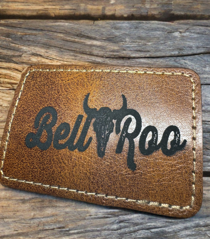 Custom Leather Patch Beanie