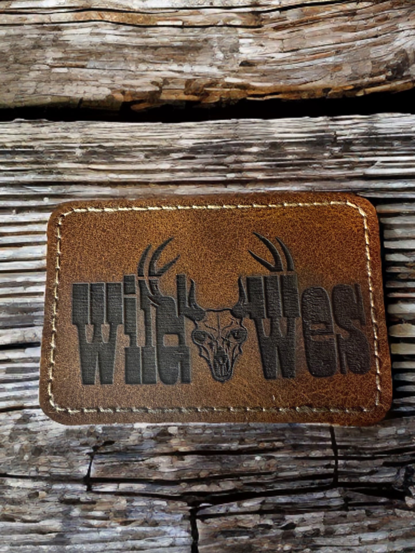 Custom Leather Patch Beanie