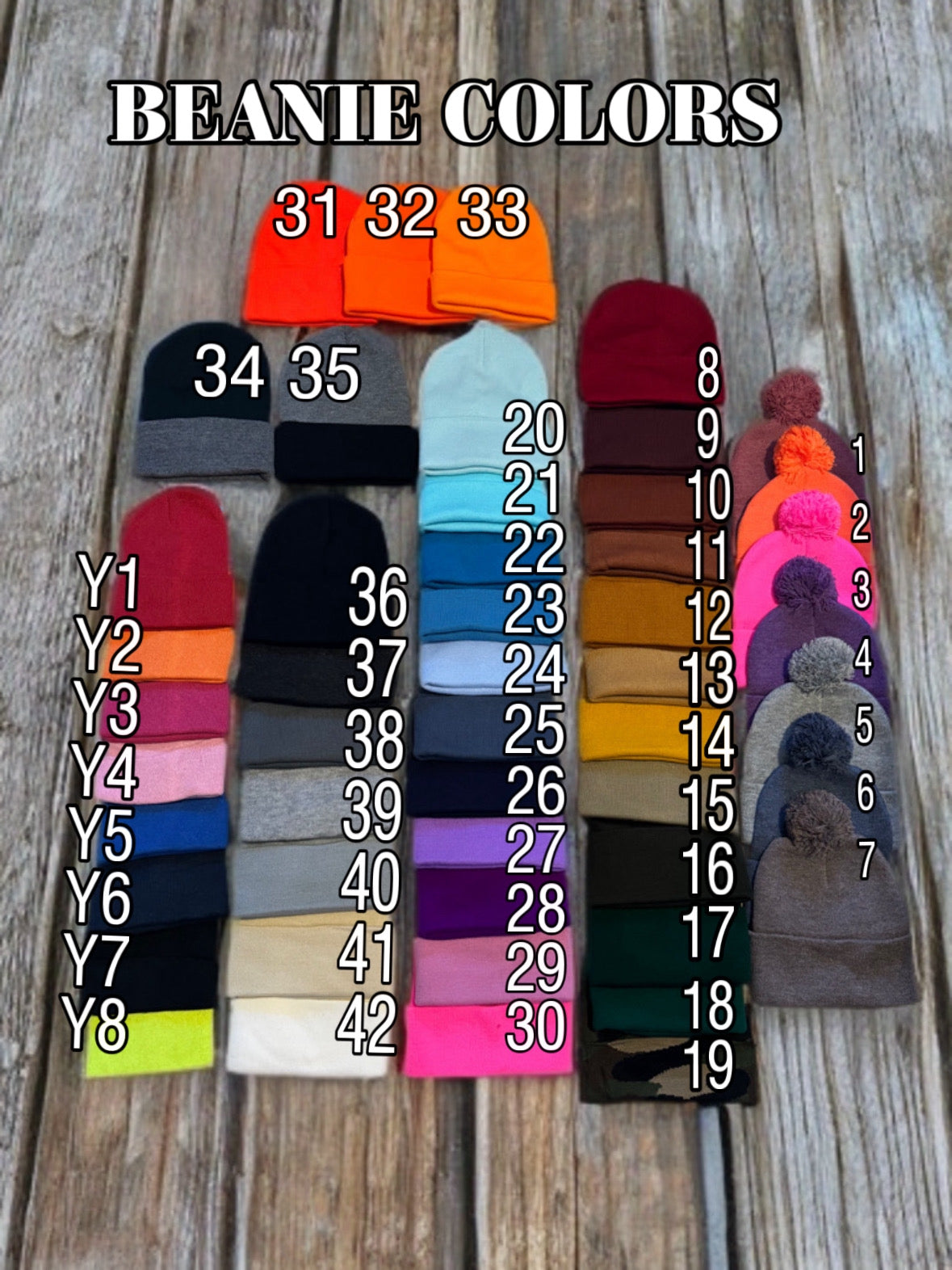 Custom Leather Patch Beanie