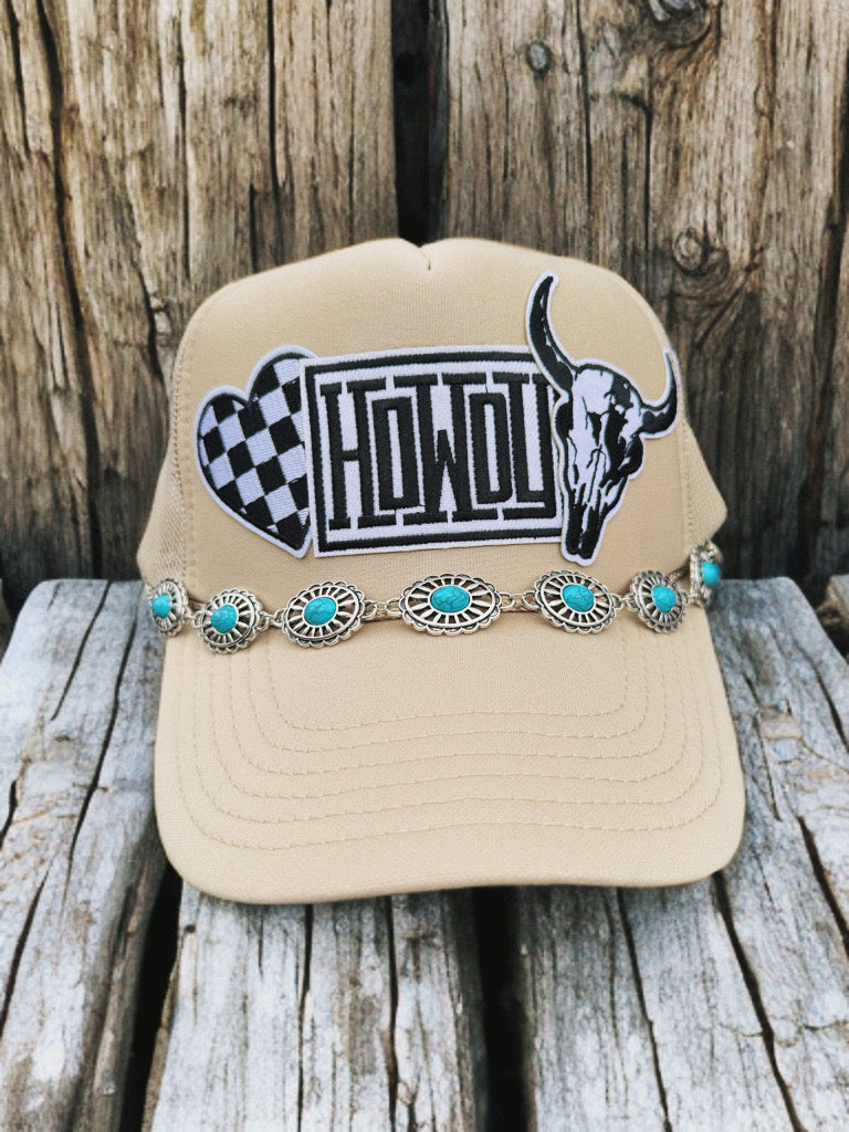 Custom howdy trucker hat