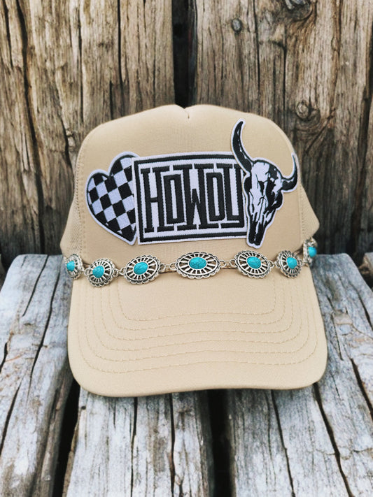 Custom howdy trucker hat